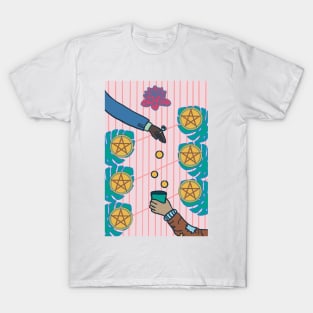 Six Of Pentacles T-Shirt